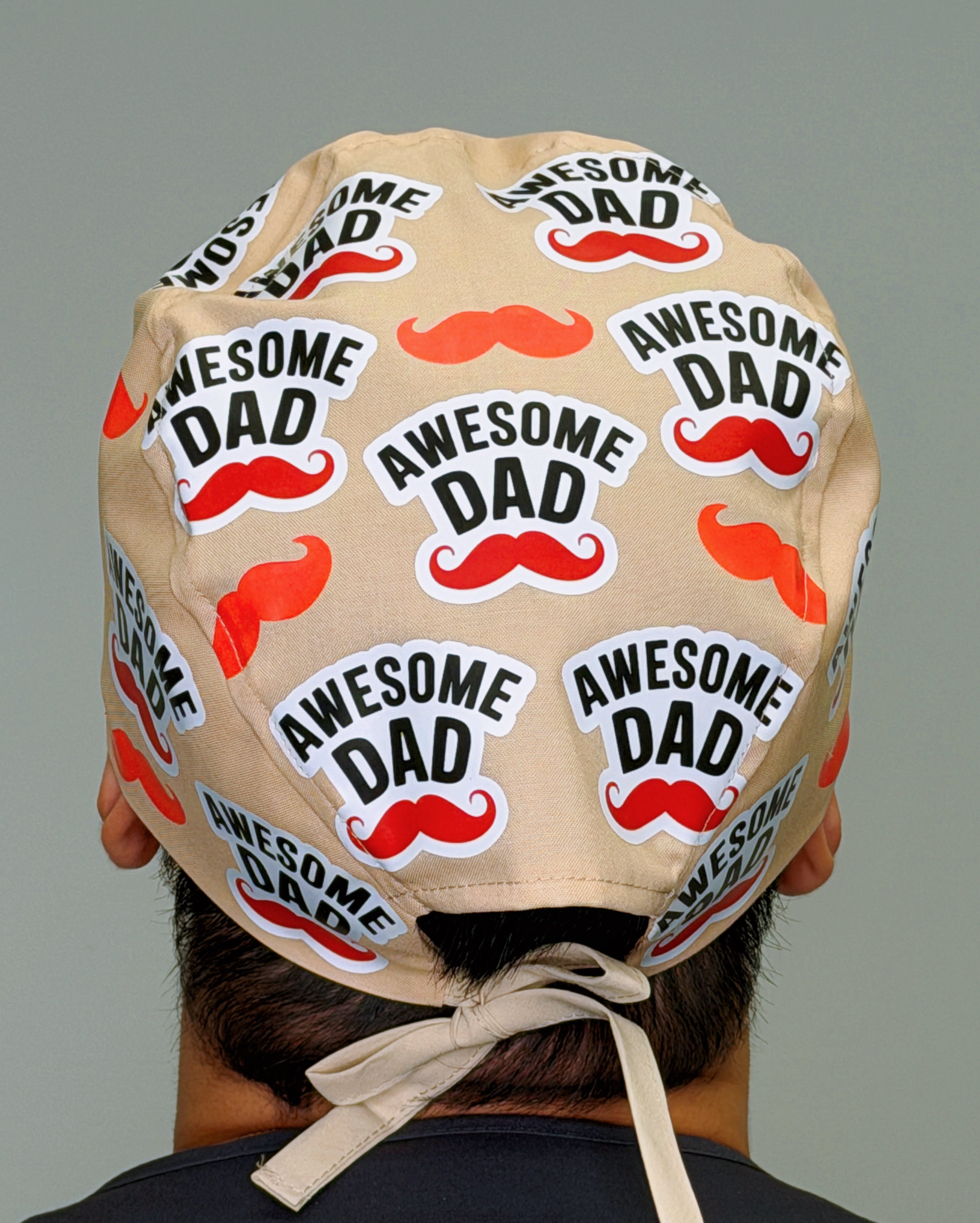 Awesome Dad Custom Solid Color Unisex Scrub Cap