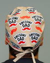 Awesome Dad Custom Solid Color Unisex Scrub Cap