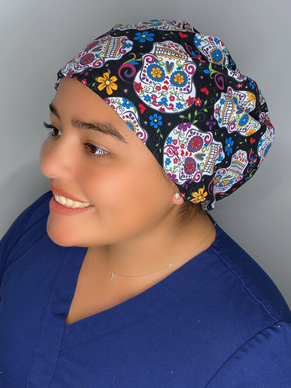 Sugar Skulls Halloween Dia de Los Muertos Holiday Themed Euro