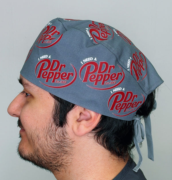I Need A Dr Pepper Custom Solid Color Unisex Scrub Cap