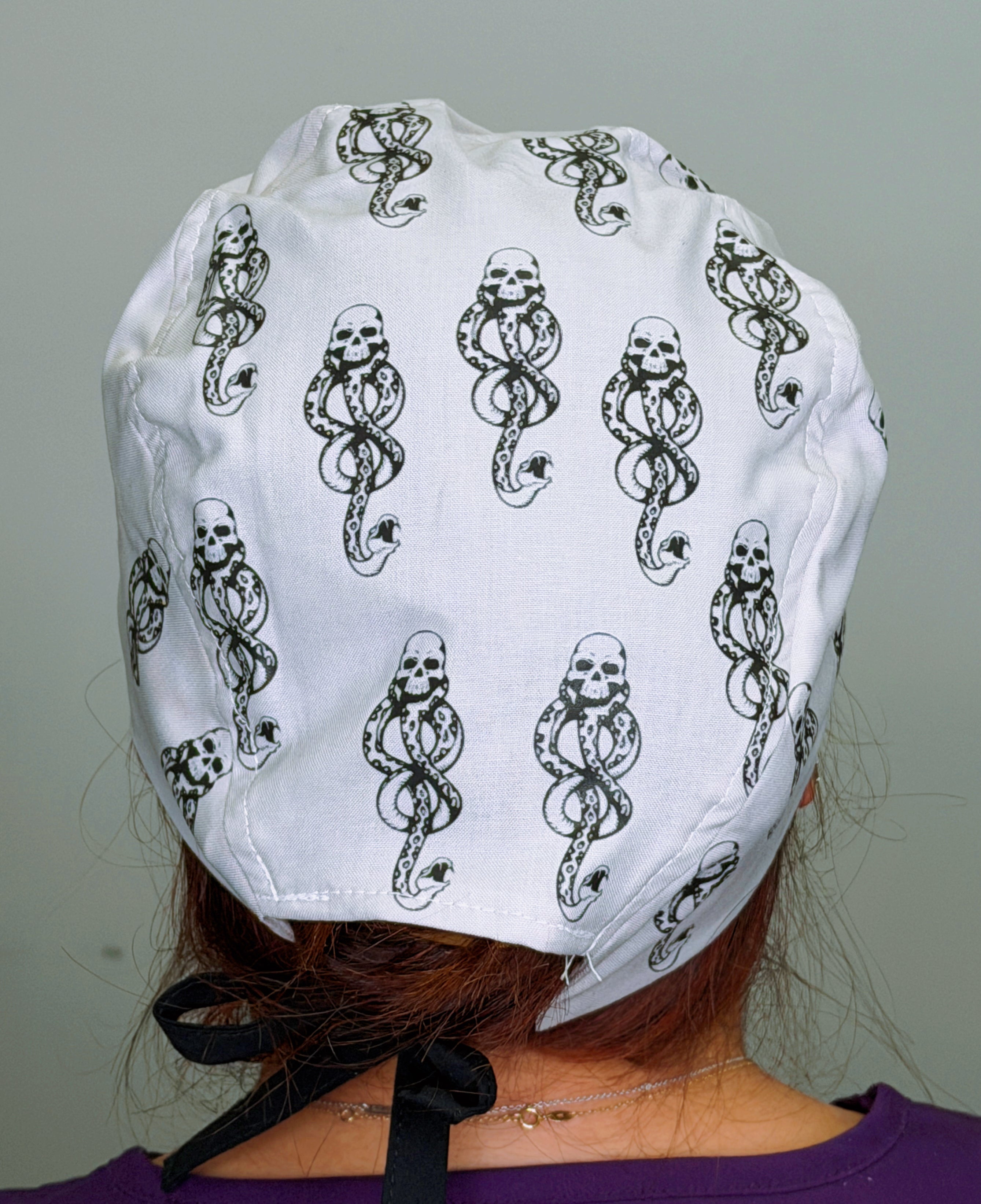 Dark Mark Wizard-Inspired Custom Solid Color Unisex Scrub Cap