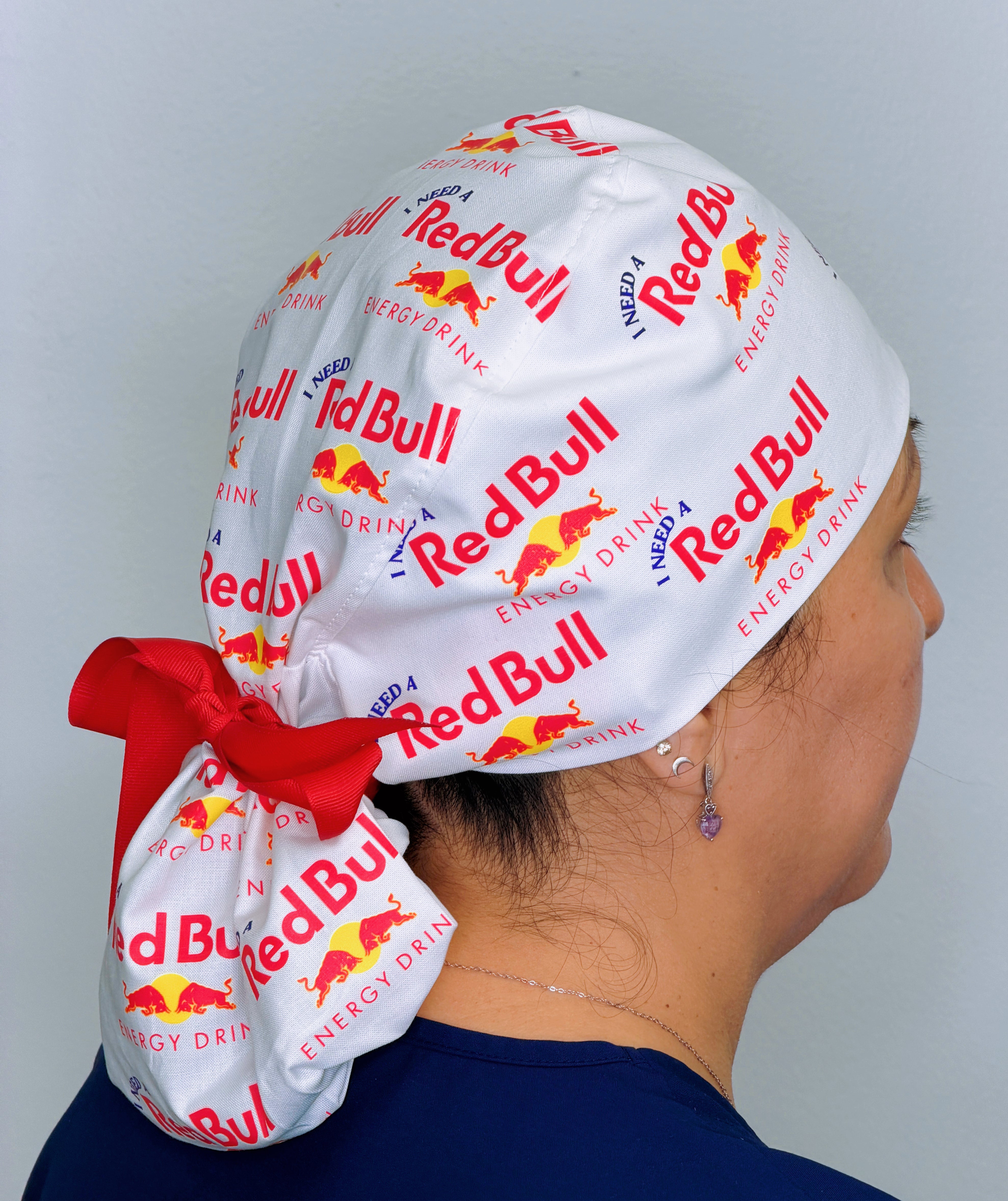 I Need A RedBull Custom Solid Color Ponytail