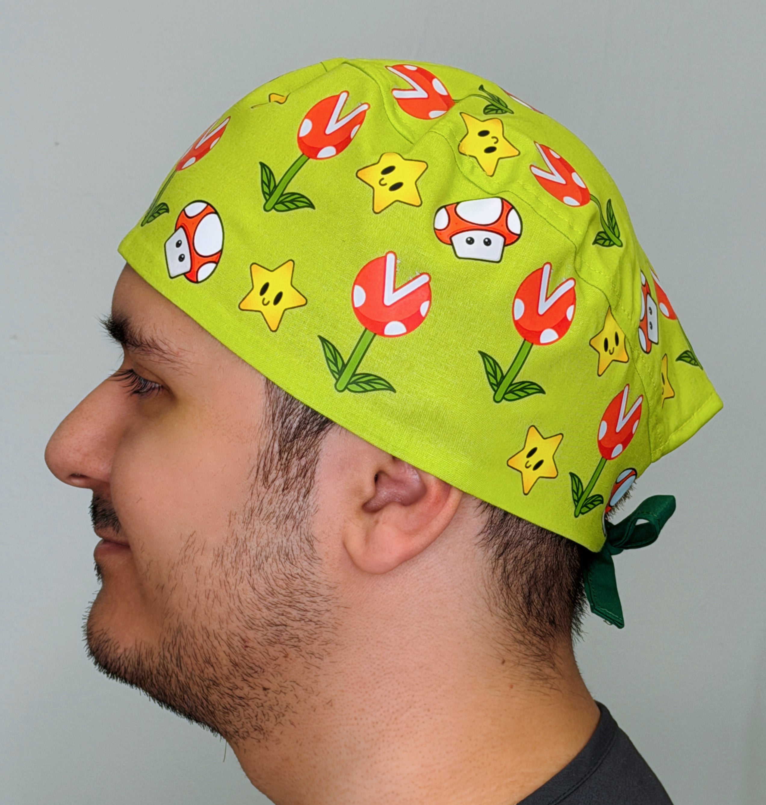 Retro Video Game Custom Solid Color Unisex Scrub Cap