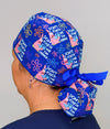 Patrick Funny Don't Touch Me I'm Sterile with Flowers Custom Solid Color Ponytail