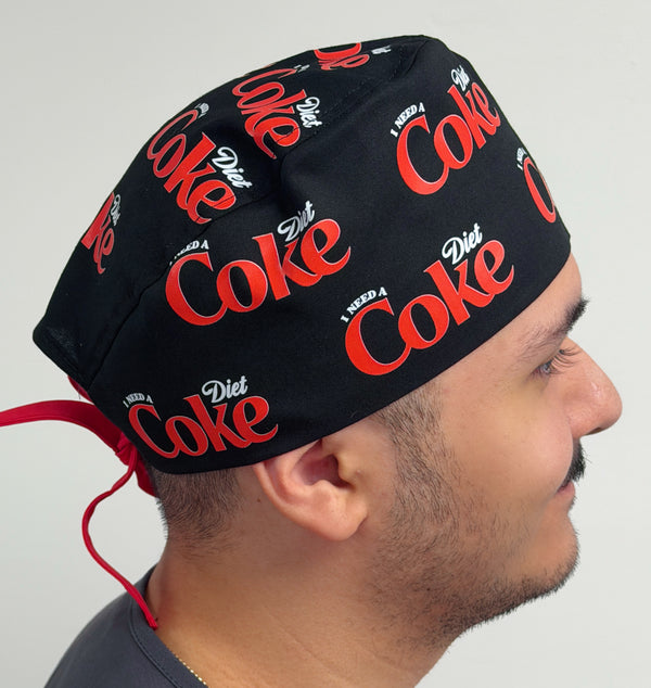 I Need A Diet Coke Custom Solid Color Unisex Scrub Cap