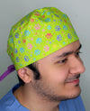 Pastel Colorful Paws on  Themed Funny Custom Solid Color Unisex Scrub Cap