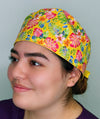 Hawaiian Hibiscus Floral Themed Funny Custom Solid Color Unisex Scrub Cap