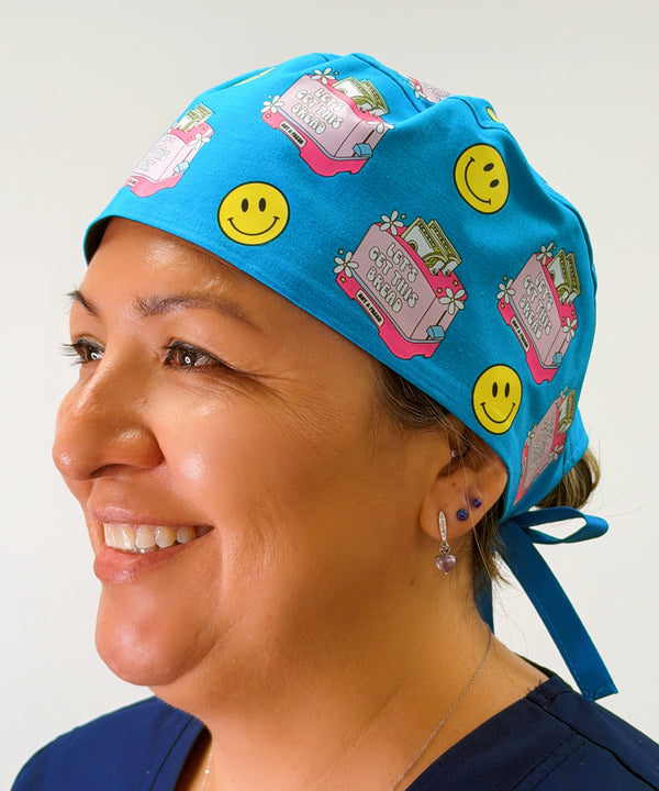 Let's Get This Bread Custom Solid Color Unisex Scrub Cap