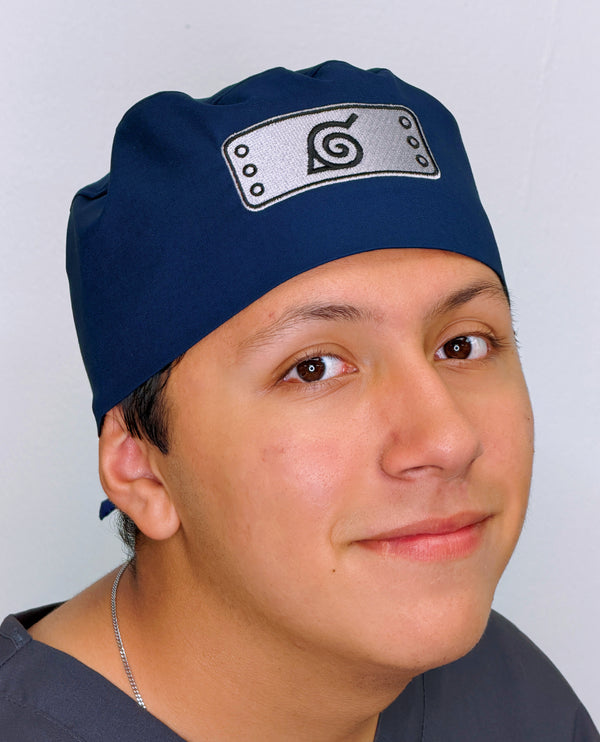 Hidden Leaf Village Embroidered Unisex Scrub Cap – Personalized Adjustable Scrub Hat