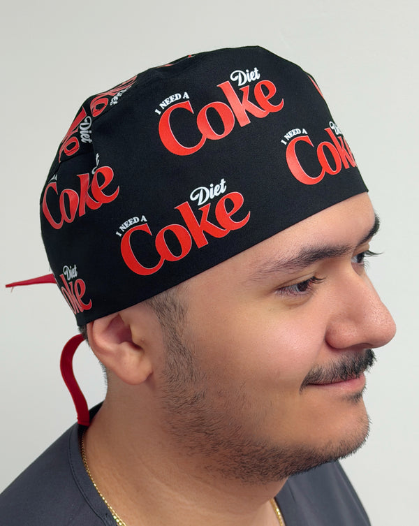 I Need A Diet Coke Custom Solid Color Unisex Scrub Cap