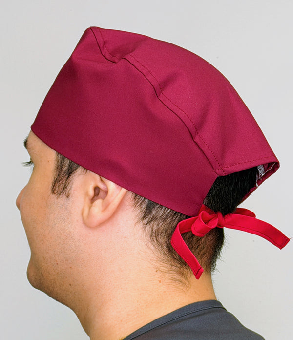 Solid Color "Garnet" Unisex Scrub Cap
