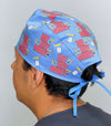 Funny DoodleBob Me Hoy Minoy Custom Solid Color Unisex Scrub Cap