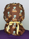 Funny Squidward Don't Ask Don't Care Themed Custom Solid Color Bouffant