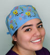 Funny Not Today Squidward & Spongebob Custom Solid Color Unisex Scrub Cap