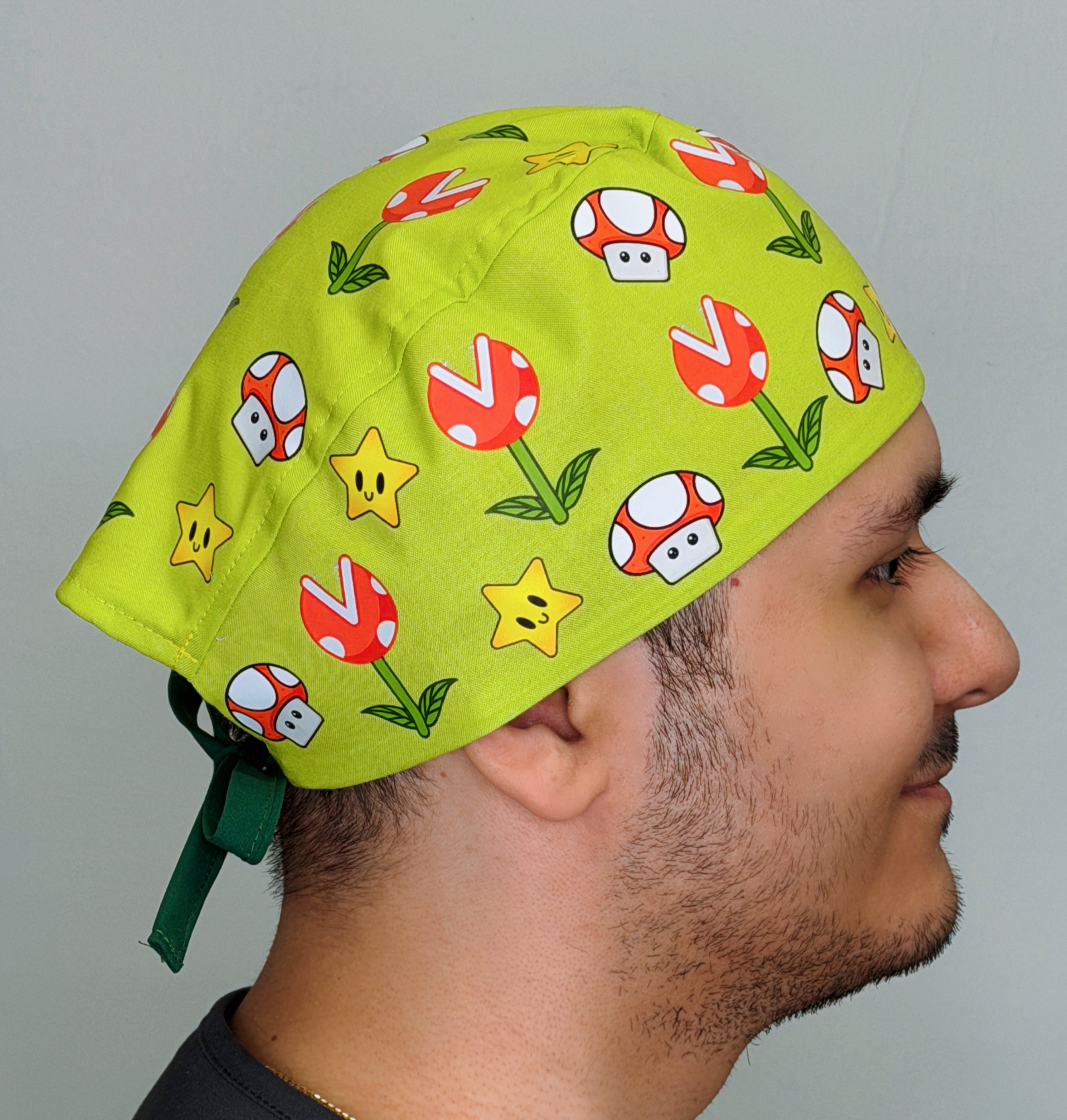 Retro Video Game Custom Solid Color Unisex Scrub Cap
