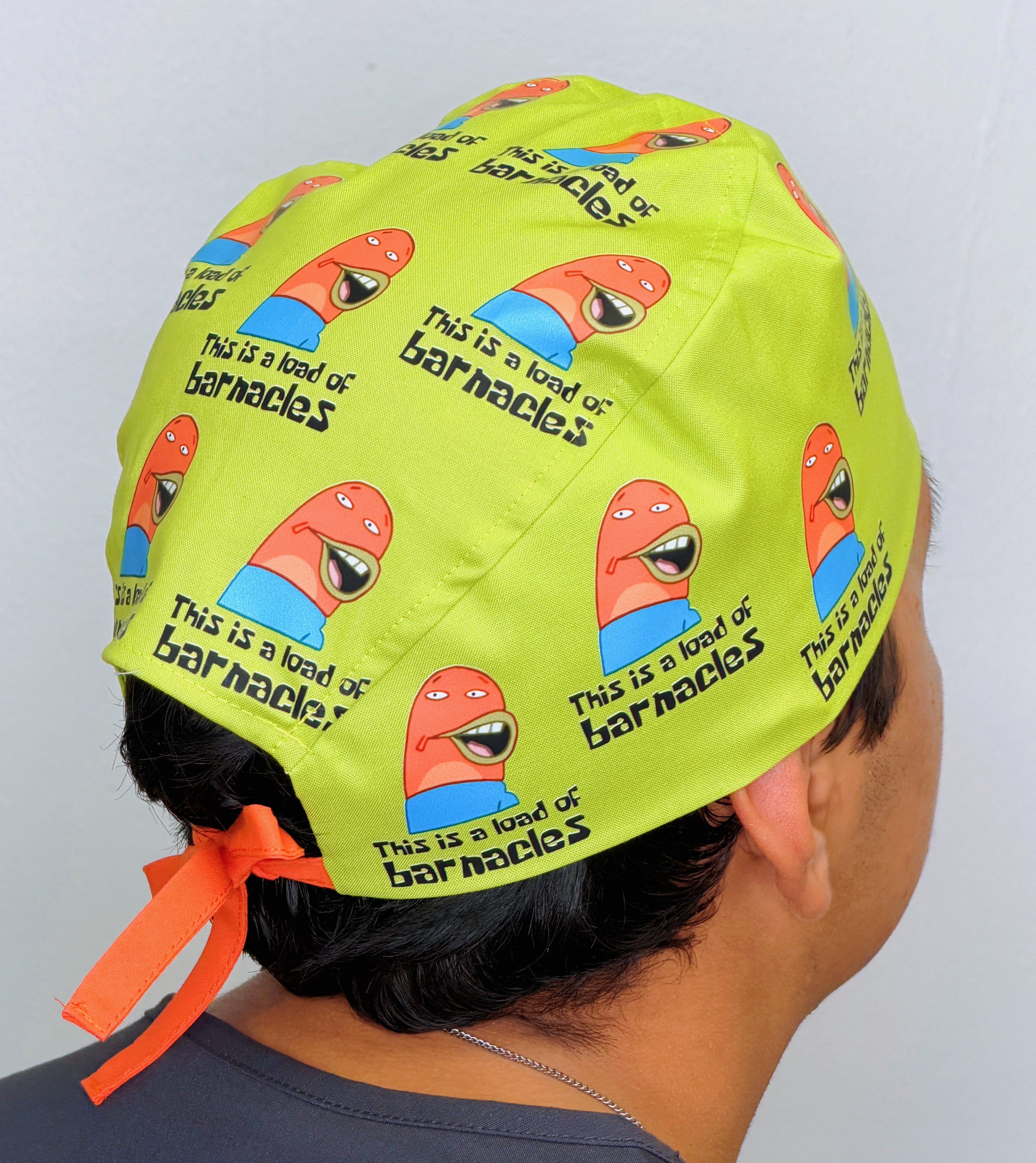Funny This Is A Load of Barnacles Custom Solid Color Unisex Scrub Cap