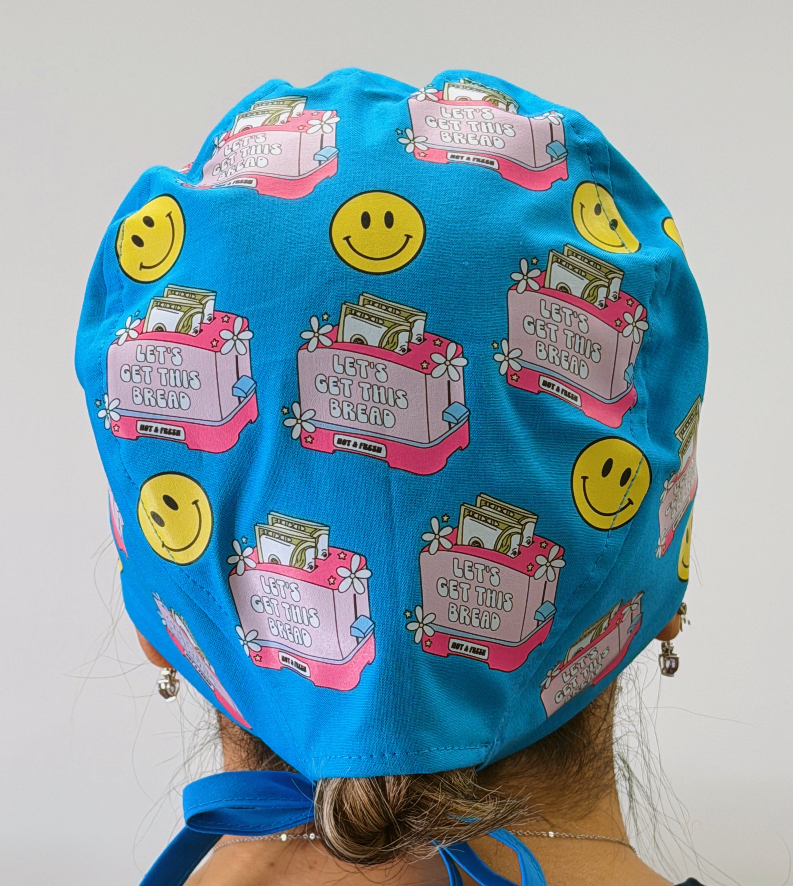 Let's Get This Bread Custom Solid Color Unisex Scrub Cap