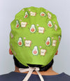 Cute Avocado Toast Custom Solid Color Unisex Scrub Cap