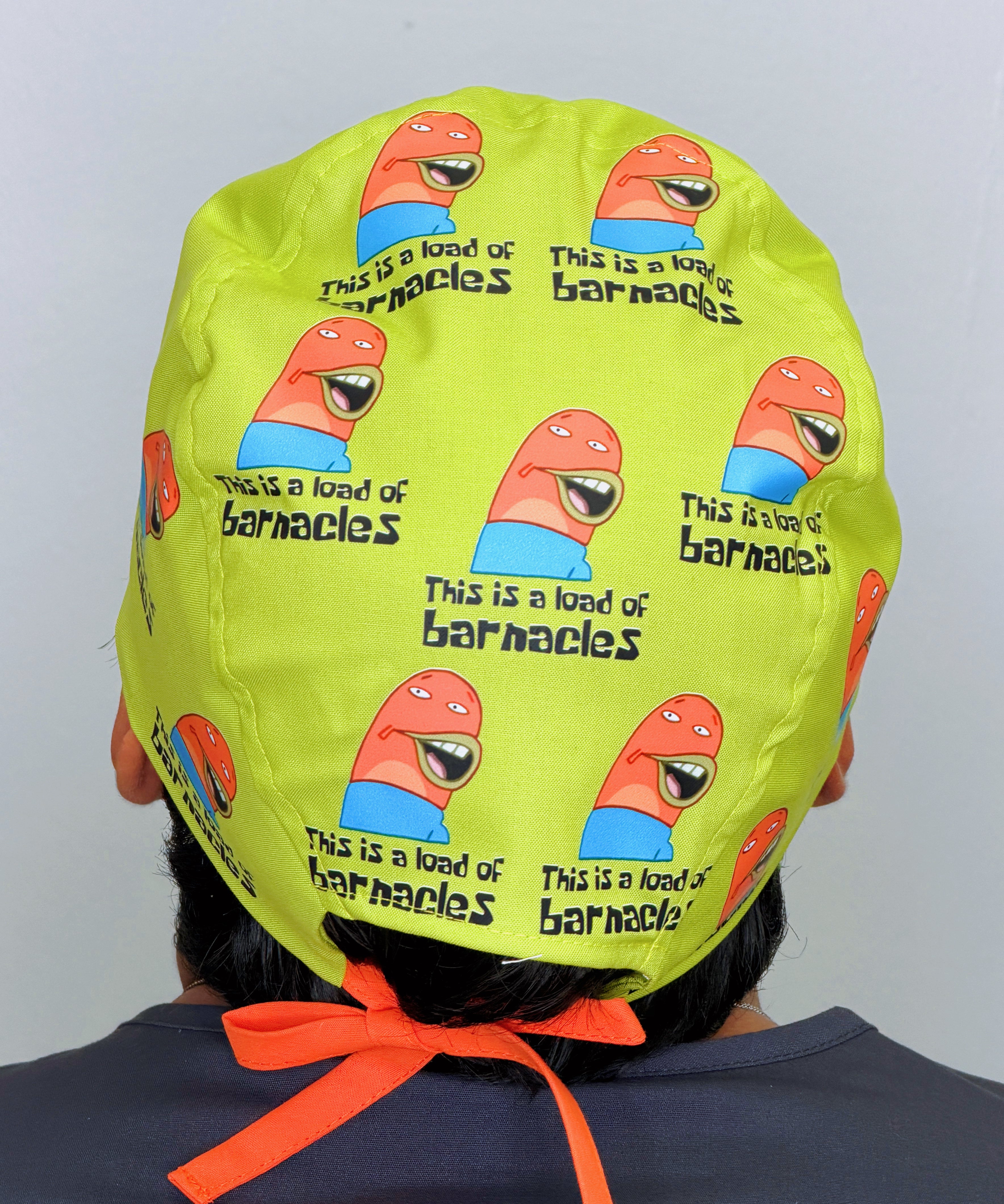 Funny This Is A Load of Barnacles Custom Solid Color Unisex Scrub Cap