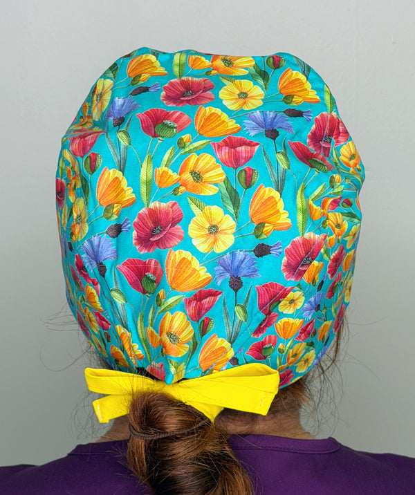 Beautiful Spring Flowers Solid Color Unisex Scrub Cap