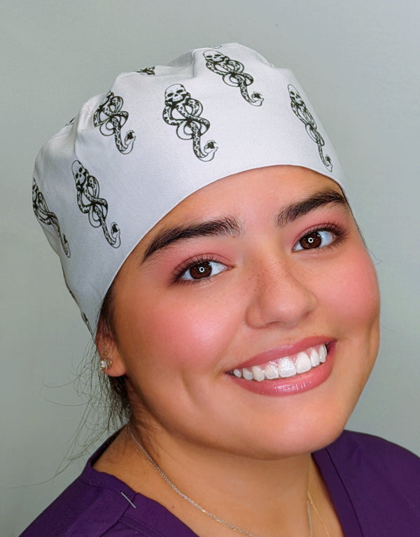 Dark Mark Wizard-Inspired Custom Solid Color Unisex Scrub Cap