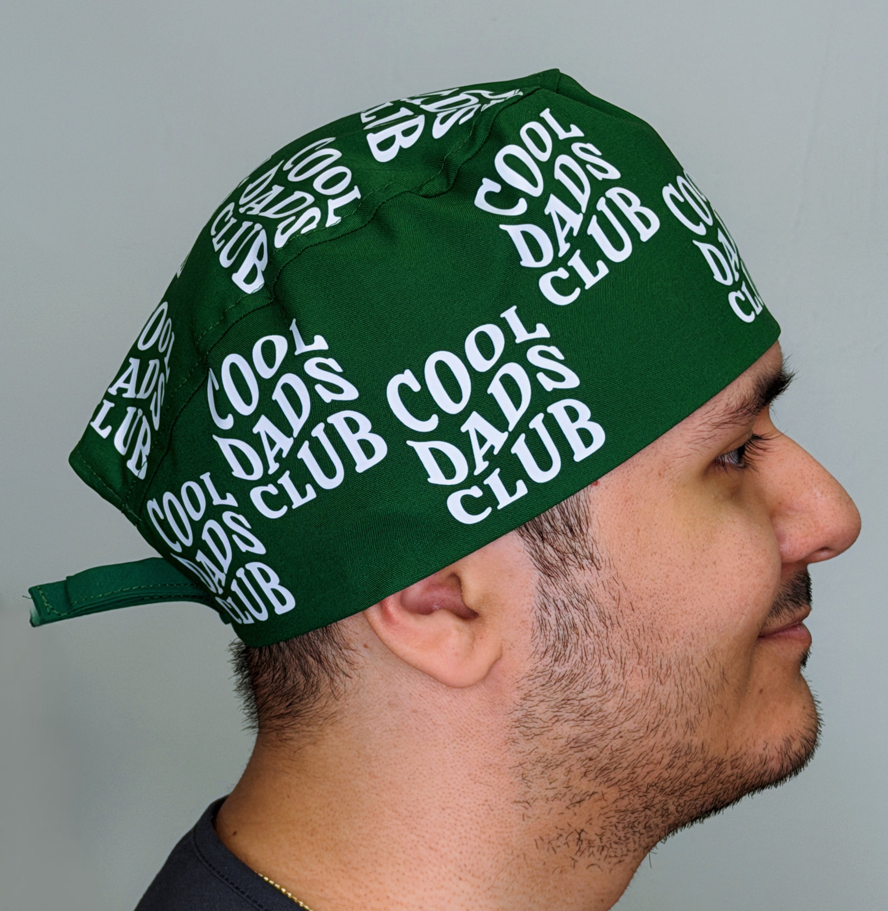 Cool Dads Club Father's Day Custom Solid Color Unisex Scrub Cap