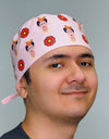 Frida Kahlo Famous Mexican Painter Custom Solid Color Unisex Scrub Cap