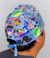 Office Popular TV Show Series Custom Solid Color Unisex Scrub Cap