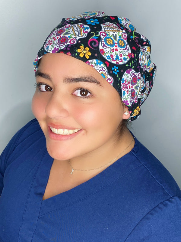 Sugar Skulls Halloween Dia de Los Muertos Holiday Themed Euro