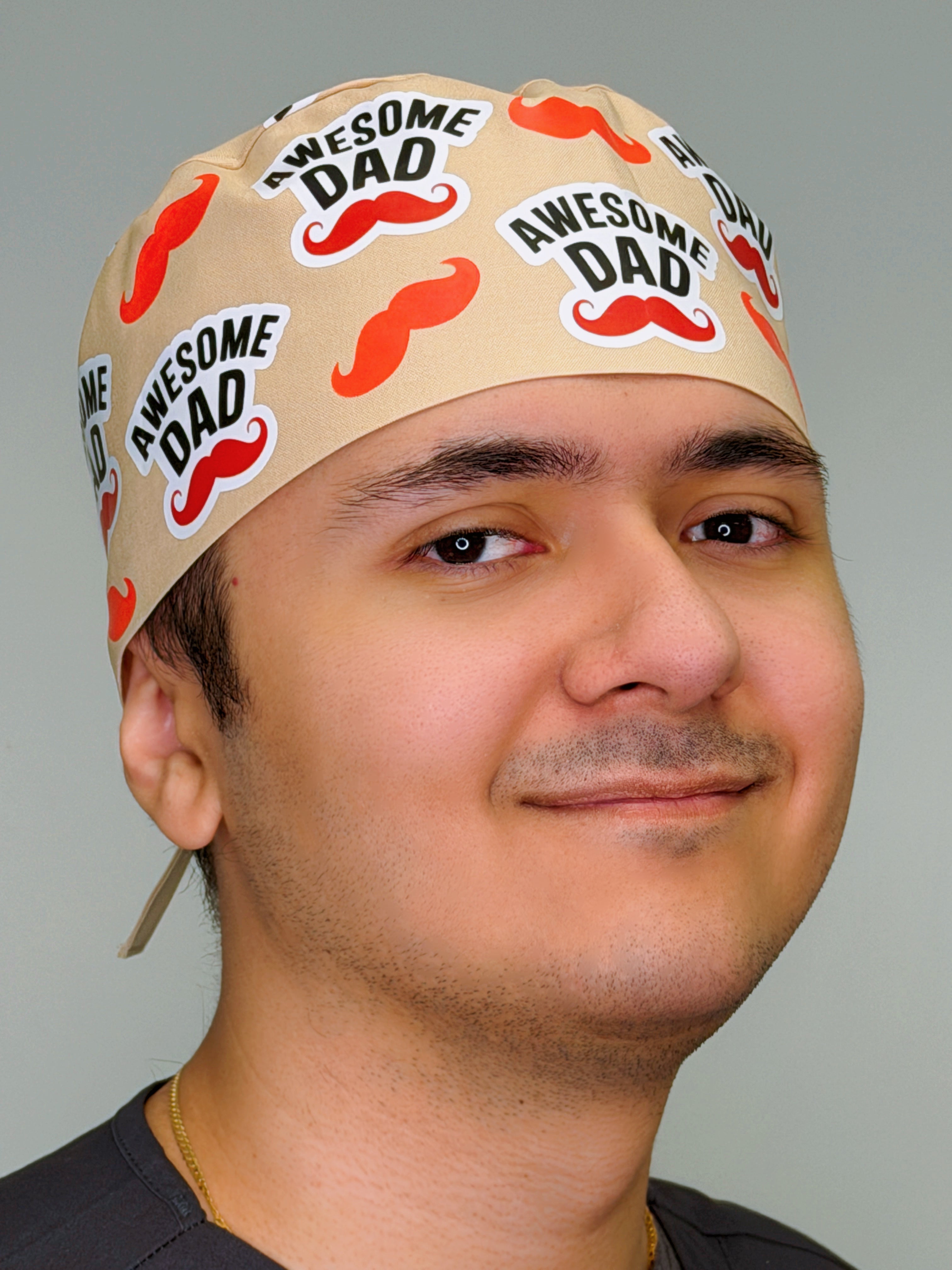 Awesome Dad Custom Solid Color Unisex Scrub Cap