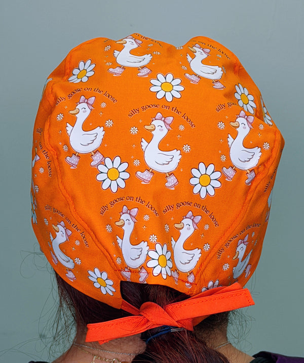 Silly Goose On The Loose Custom Solid Color Unisex Scrub Cap