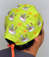 Skeleton Soaking in Hot Tub Funny Holiday Halloween Custom Solid Color Unisex Scrub Cap (Copy)