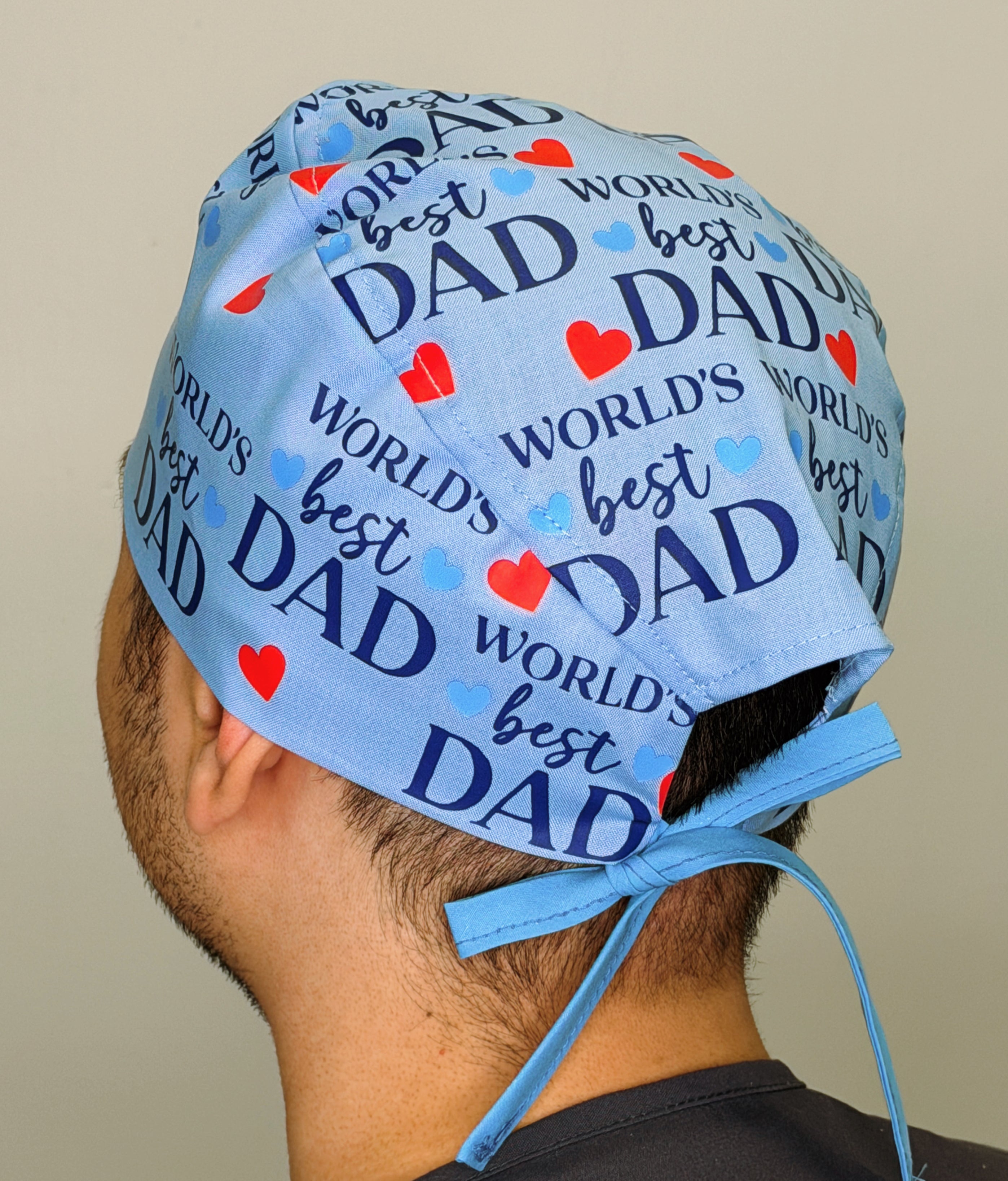 World's Best Dad Father's Day Custom Solid Color Unisex Scrub Cap