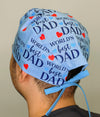 World's Best Dad Father's Day Custom Solid Color Unisex Scrub Cap