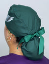 Philadelphia Helmet Inspired Customized Solid Color Ponytail Scrub Cap