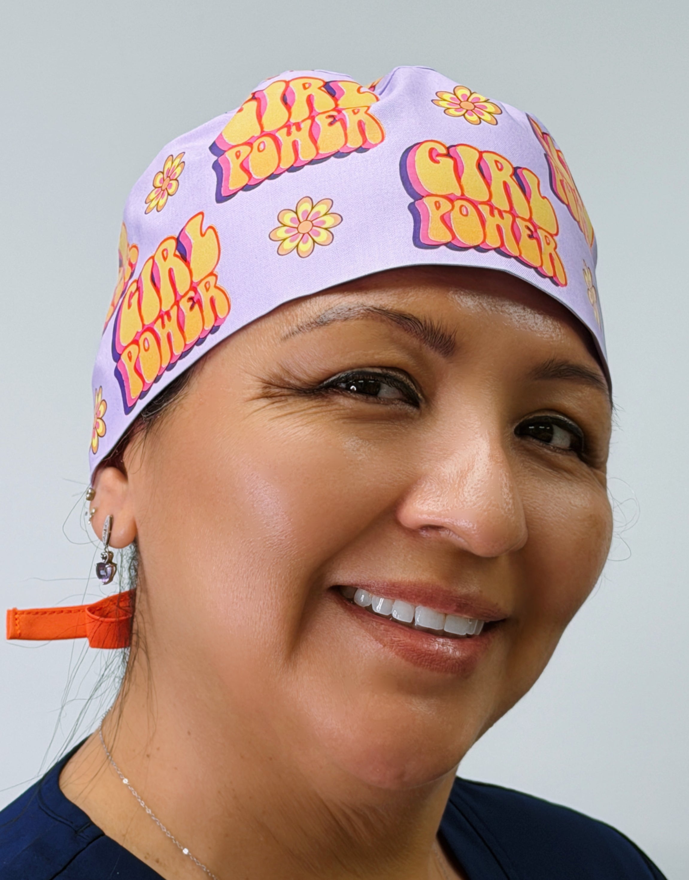 Girl Power Custom Solid Color Unisex Scrub Cap