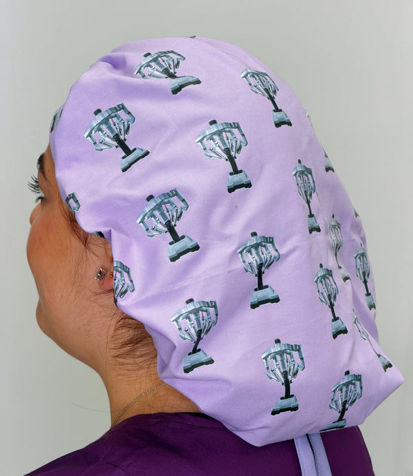 Robotic Surgery Themed Custom Solid Color Bouffant