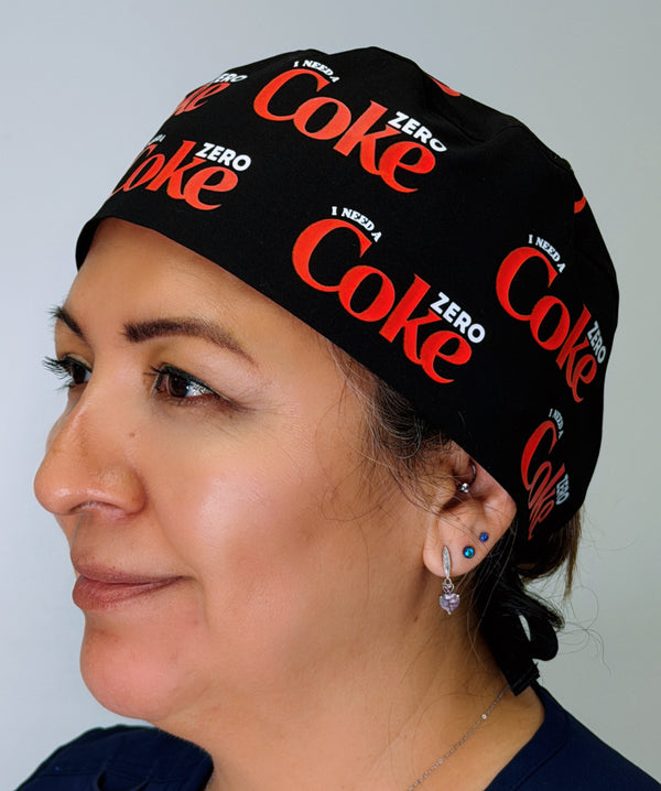 I Need A Coke Zero Custom Solid Color Unisex Scrub Cap