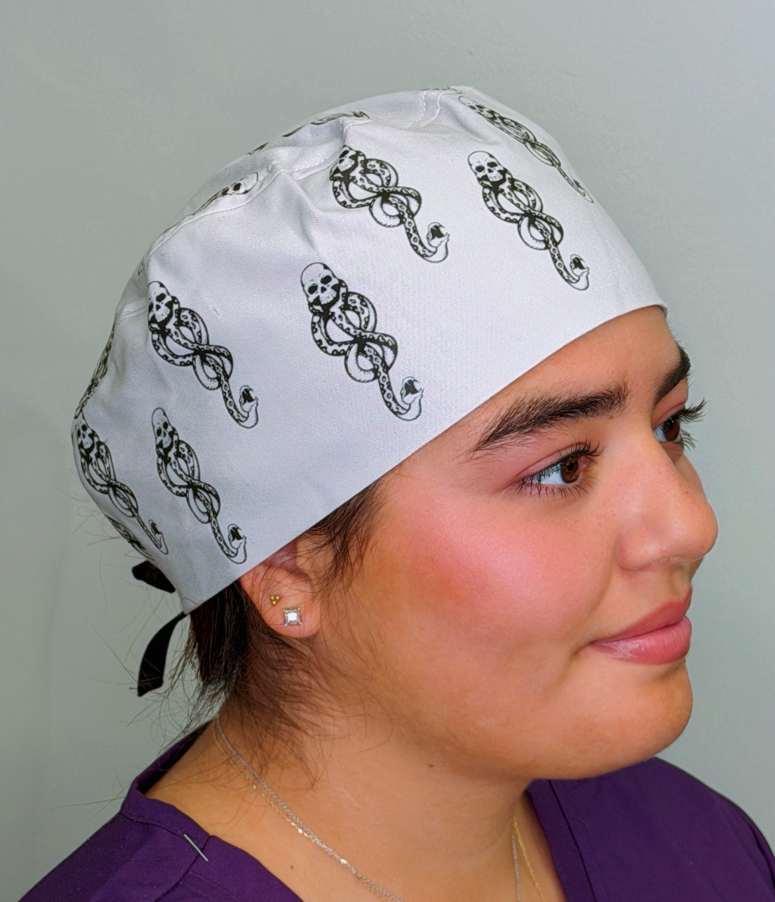 Dark Mark Wizard-Inspired Custom Solid Color Unisex Scrub Cap