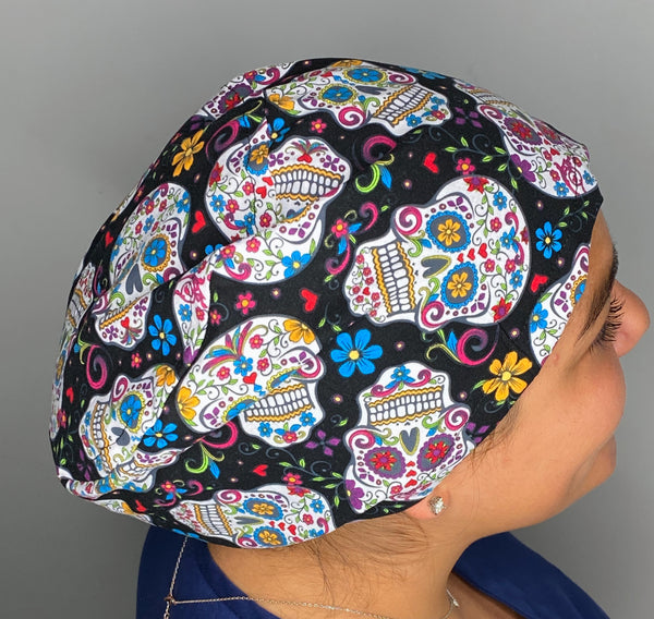 Sugar Skulls Halloween Dia de Los Muertos Holiday Themed Euro