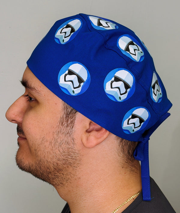 Trooper Galaxy Far Far Away Custom Solid Color Unisex Scrub Cap