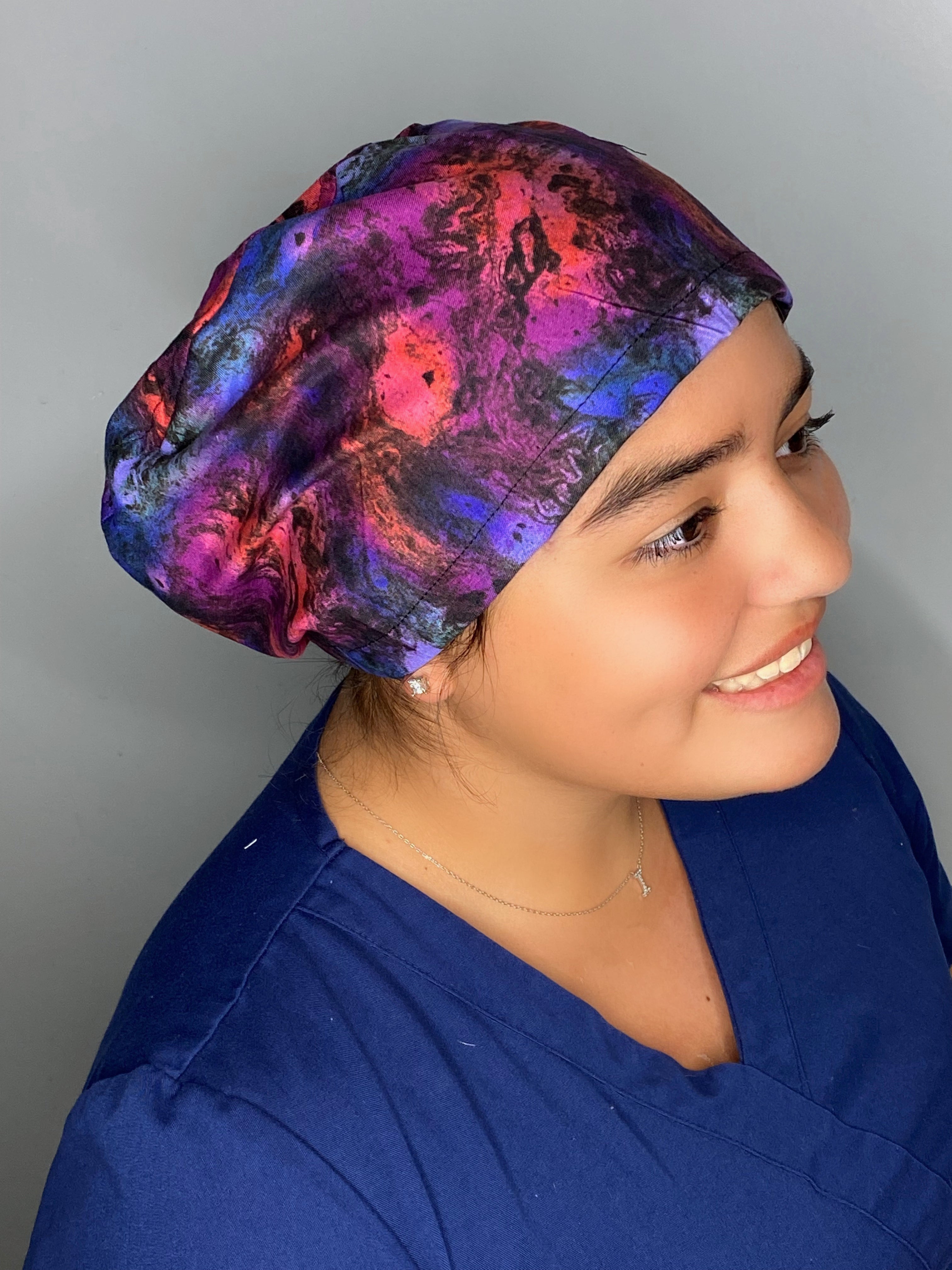 Purple Blue & Red Tie Dye Design Fancy Euro