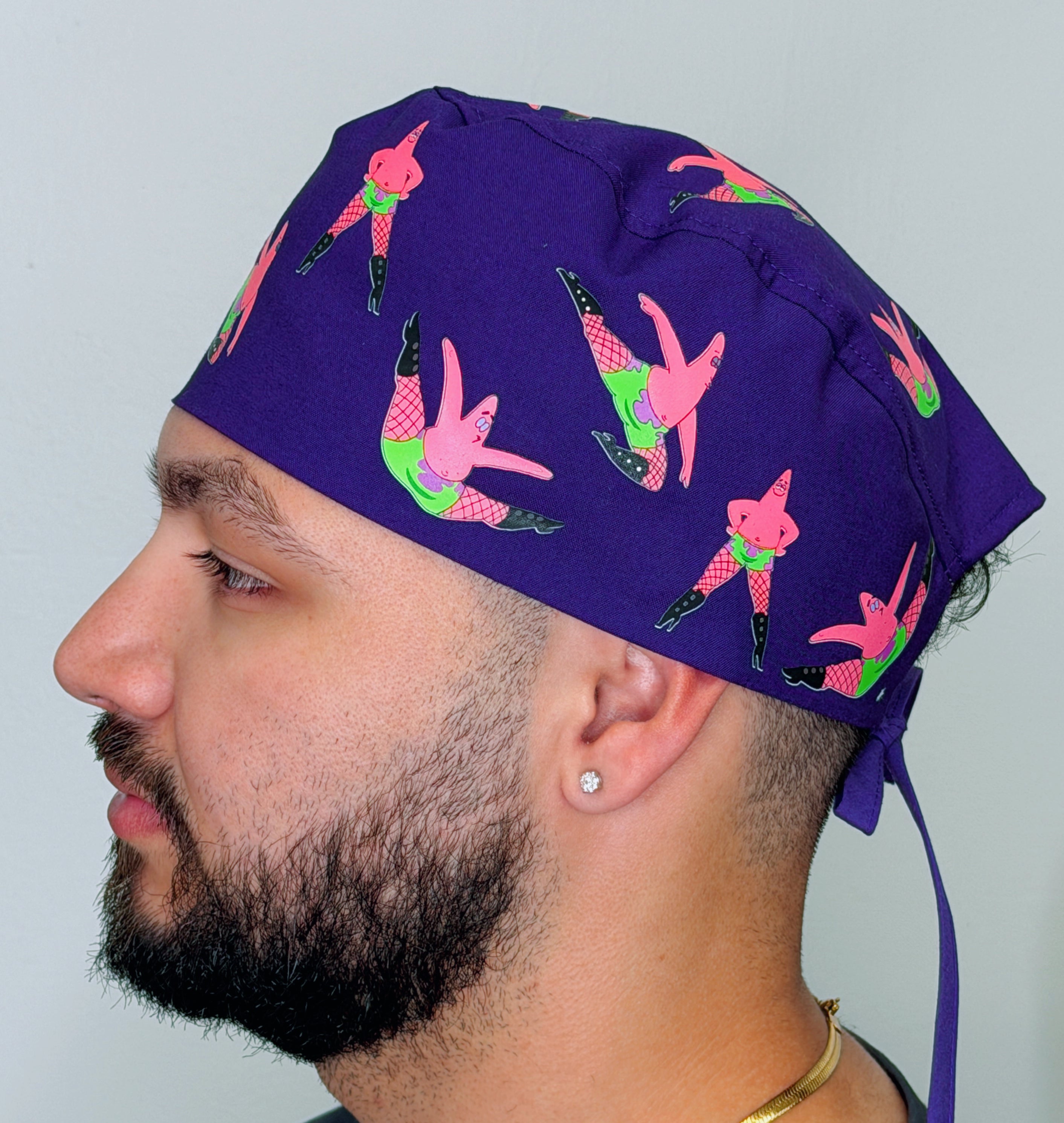 Funny Dancer Patrick Custom Solid Color Unisex Scrub Cap