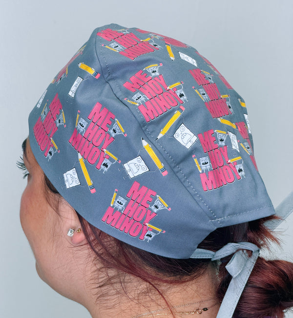 Funny DoodleBob Me Hoy Minoy Custom Solid Color Unisex Scrub Cap