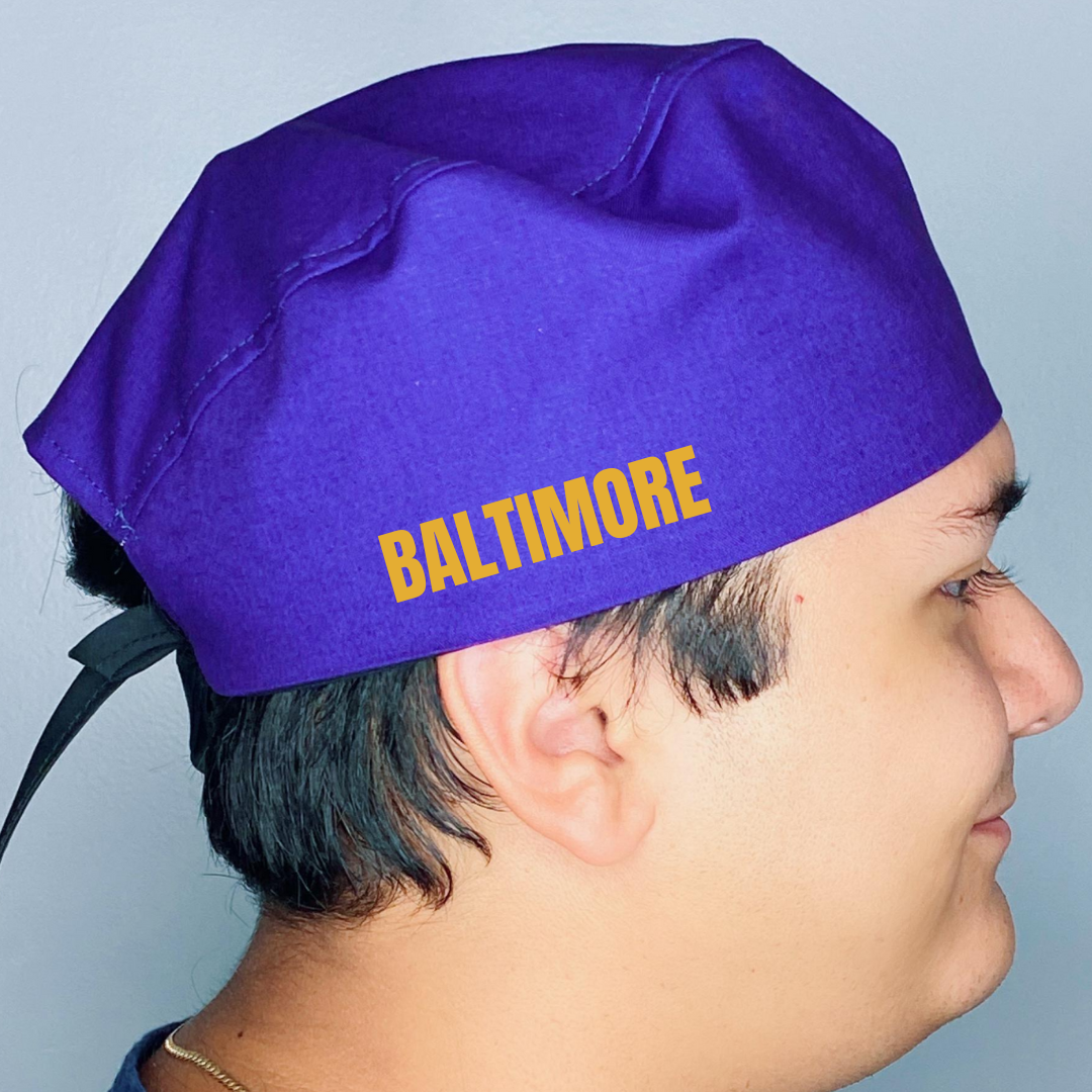 Baltimore Maryland Football Team Unisex Helmet Scrub Cap