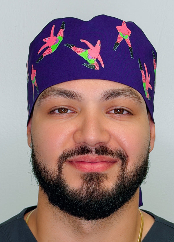 Funny Dancer Patrick Custom Solid Color Unisex Scrub Cap