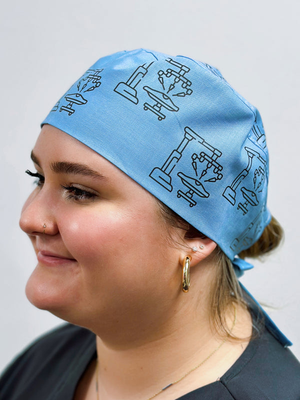 Robotic Surgery themed Custom Solid Color Unisex Scrub Cap