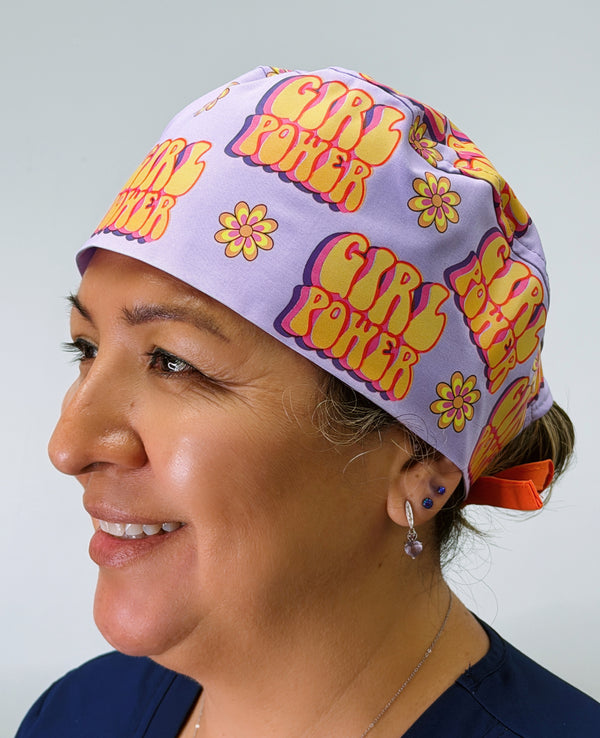 Girl Power Custom Solid Color Unisex Scrub Cap