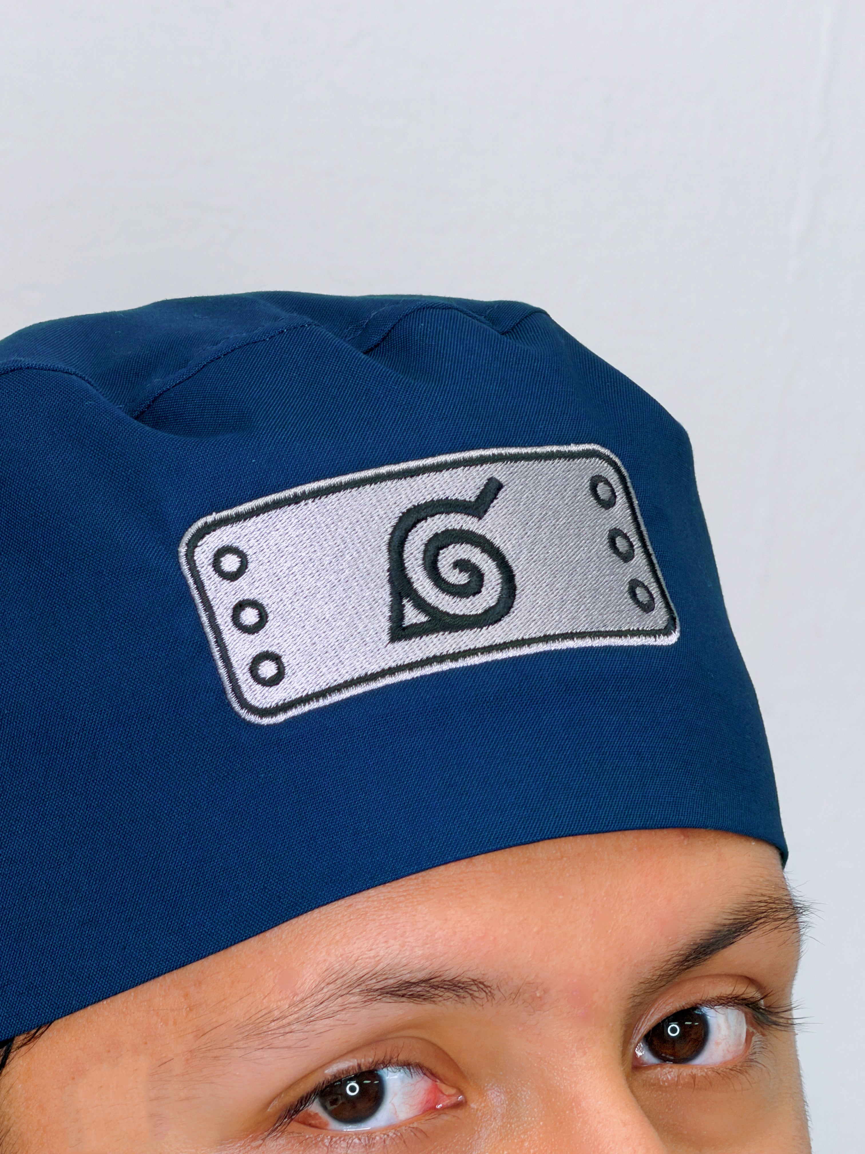Hidden Leaf Village Embroidered Unisex Scrub Cap – Personalized Adjustable Scrub Hat