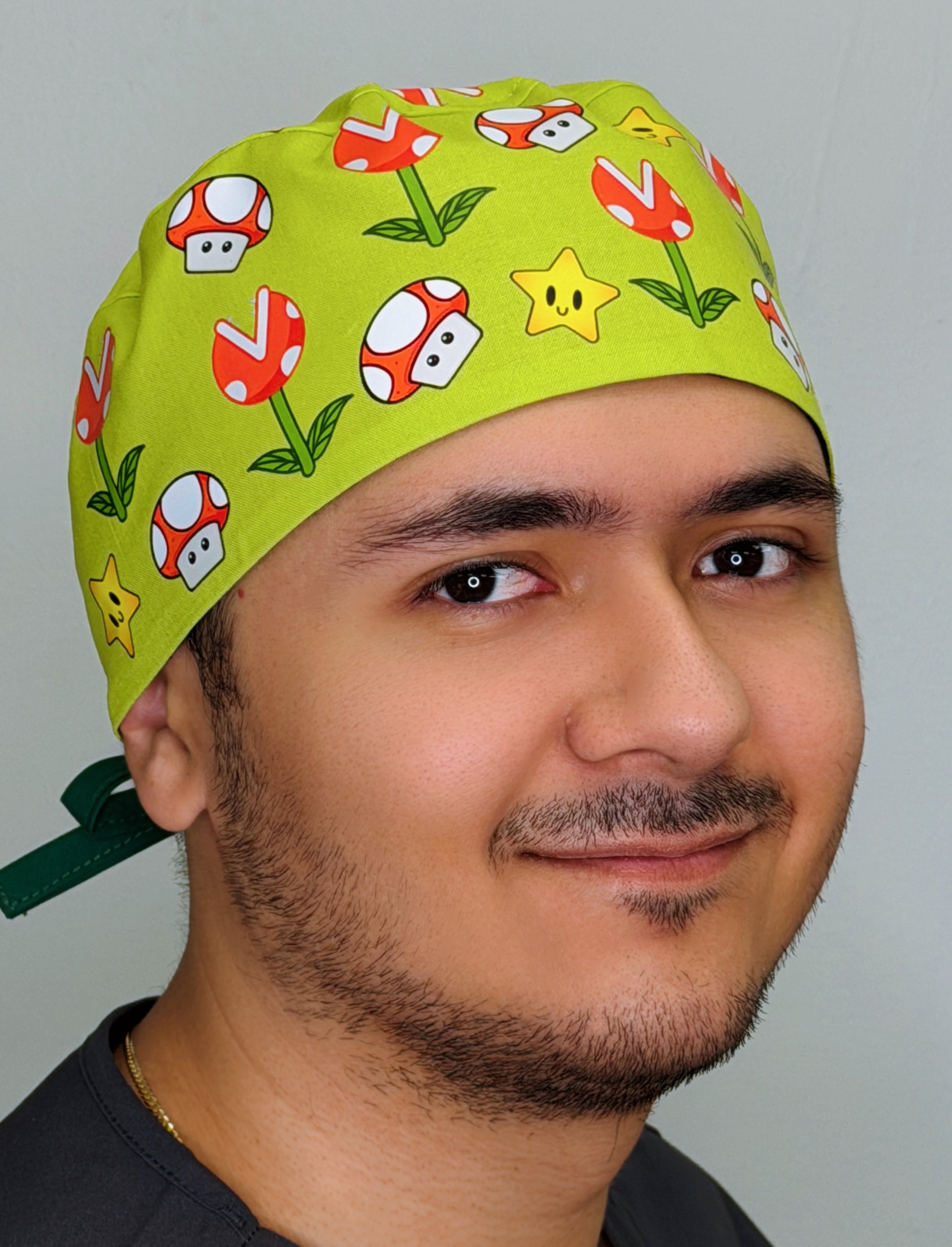 Retro Video Game Custom Solid Color Unisex Scrub Cap